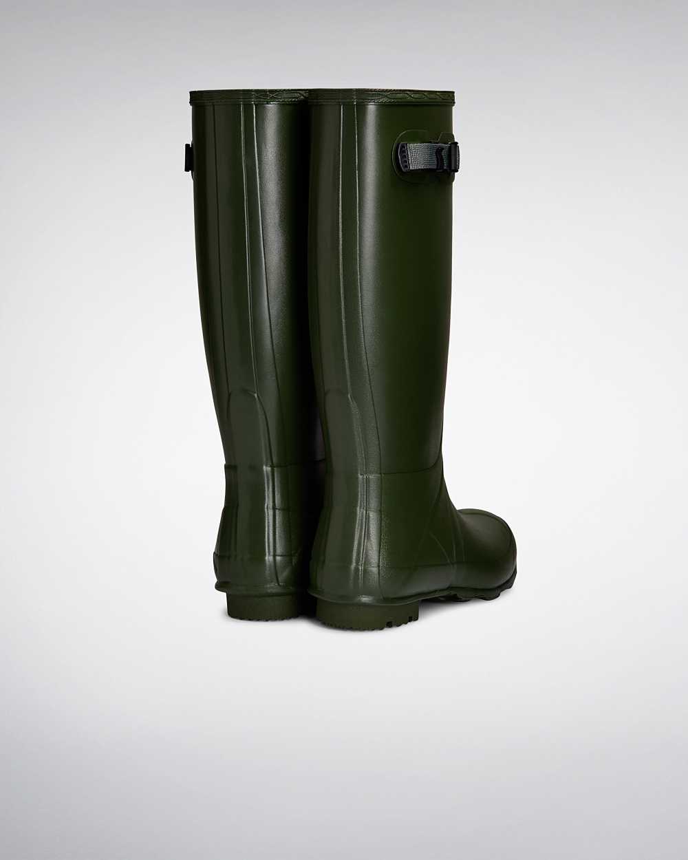 Hunter Norris Field Neoprene Lined Women's Rain Boots NZ-12095H Green